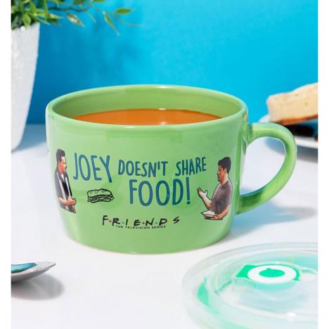 Friends Joey Doesn't Share Food Soup Mug with Lid Extra Image 1